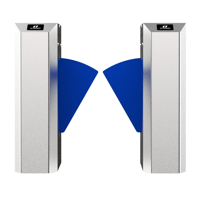 Management Flap Barrier Gate Turnstile Frp/grp Flap Barrier Gate Custom Entry and Exit Access Control