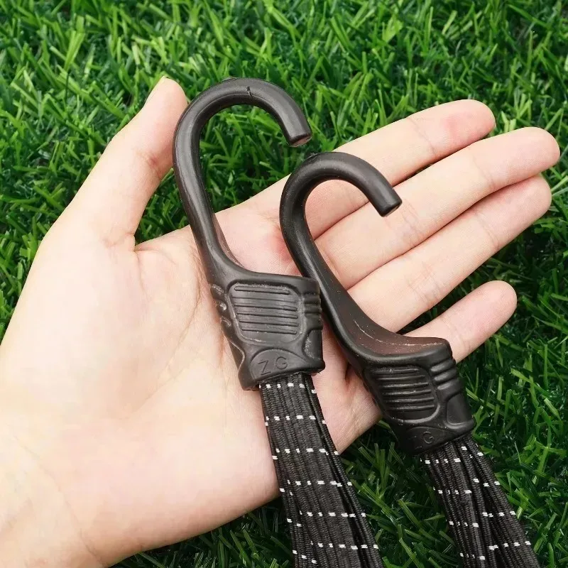 1-3PCS Multi-functional Fixed Strap Luggage Belts 60/90CM Motorcycle Helmet Straps Hook Luggage Retractable Elastic Rope