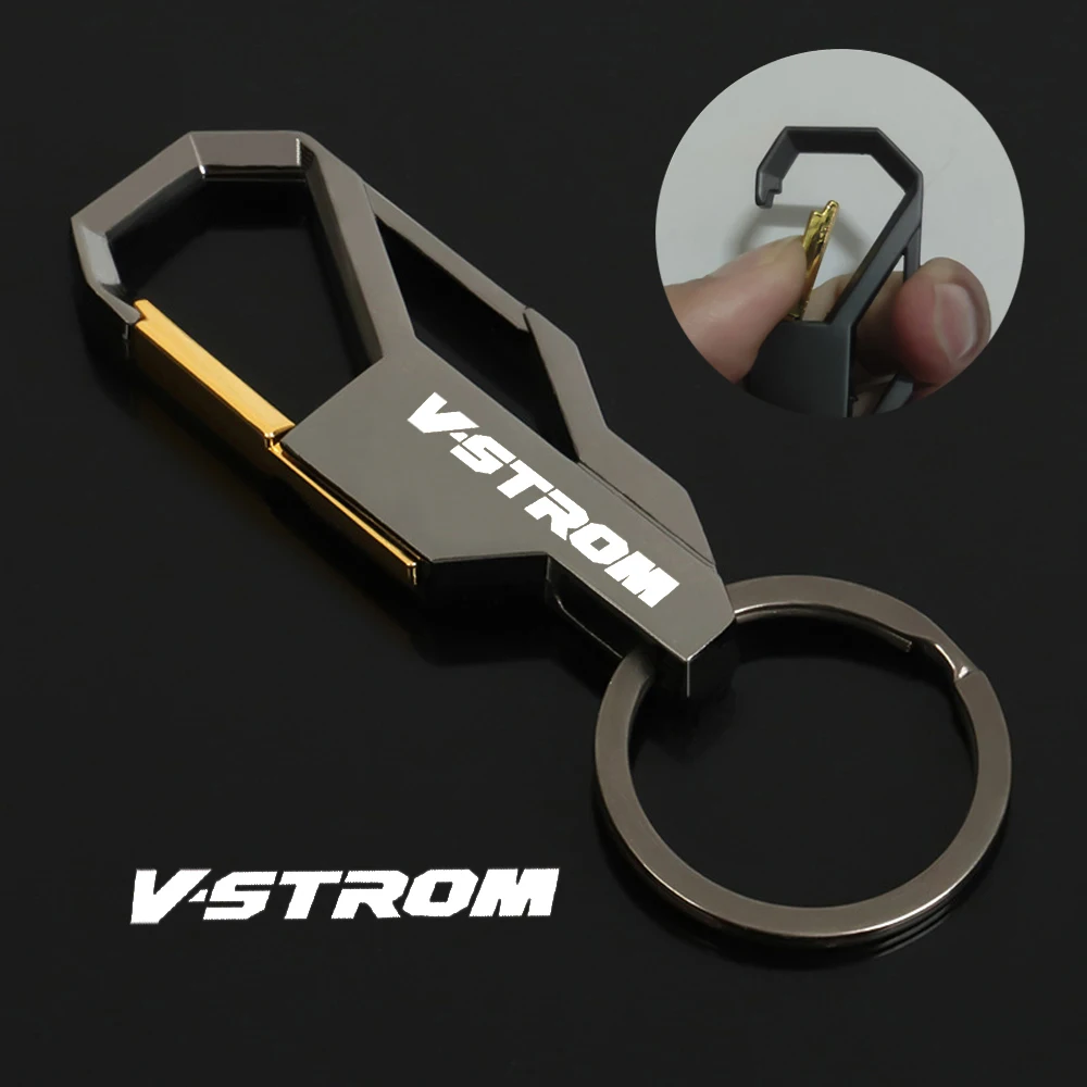 For Suzuki Vstrom 1050 de 2023 2024 Motorcycle Accessories V strom 1050DE Keychain Waist Hanging Keyring Key Chain Custom LOGO