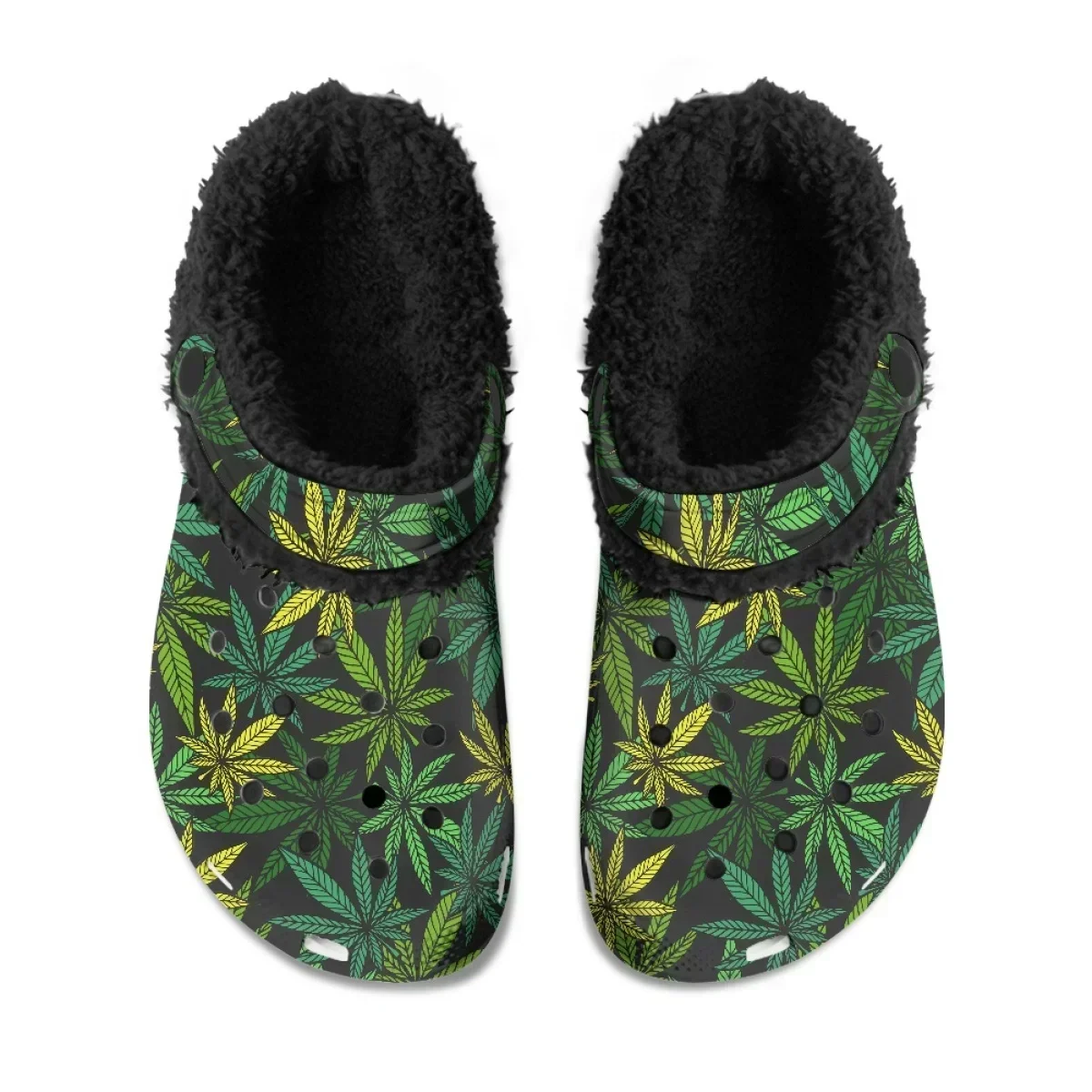 Custom Sublimation Print Fashion Men Women Home Fuzzy Clog Slippers Slides Sandals P65