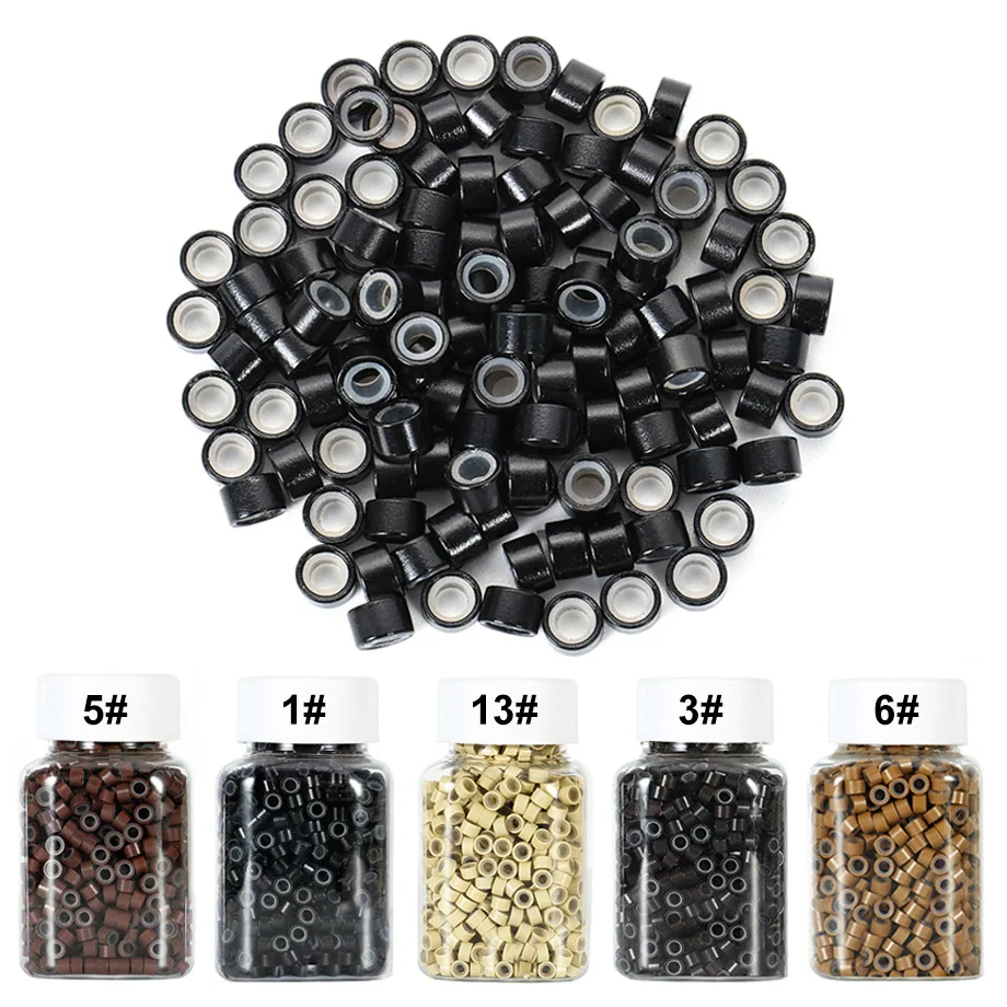 

Silicone Micro Ring Hair Extensions Micro Rings Links Beads Extension Beads Micro Ring Silicone Hair Extension Accessories Tool