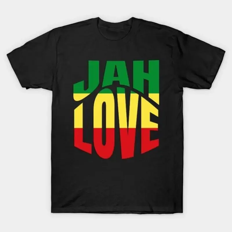 Jah Love Rasta Lion Reggae Rastafari T Shirt