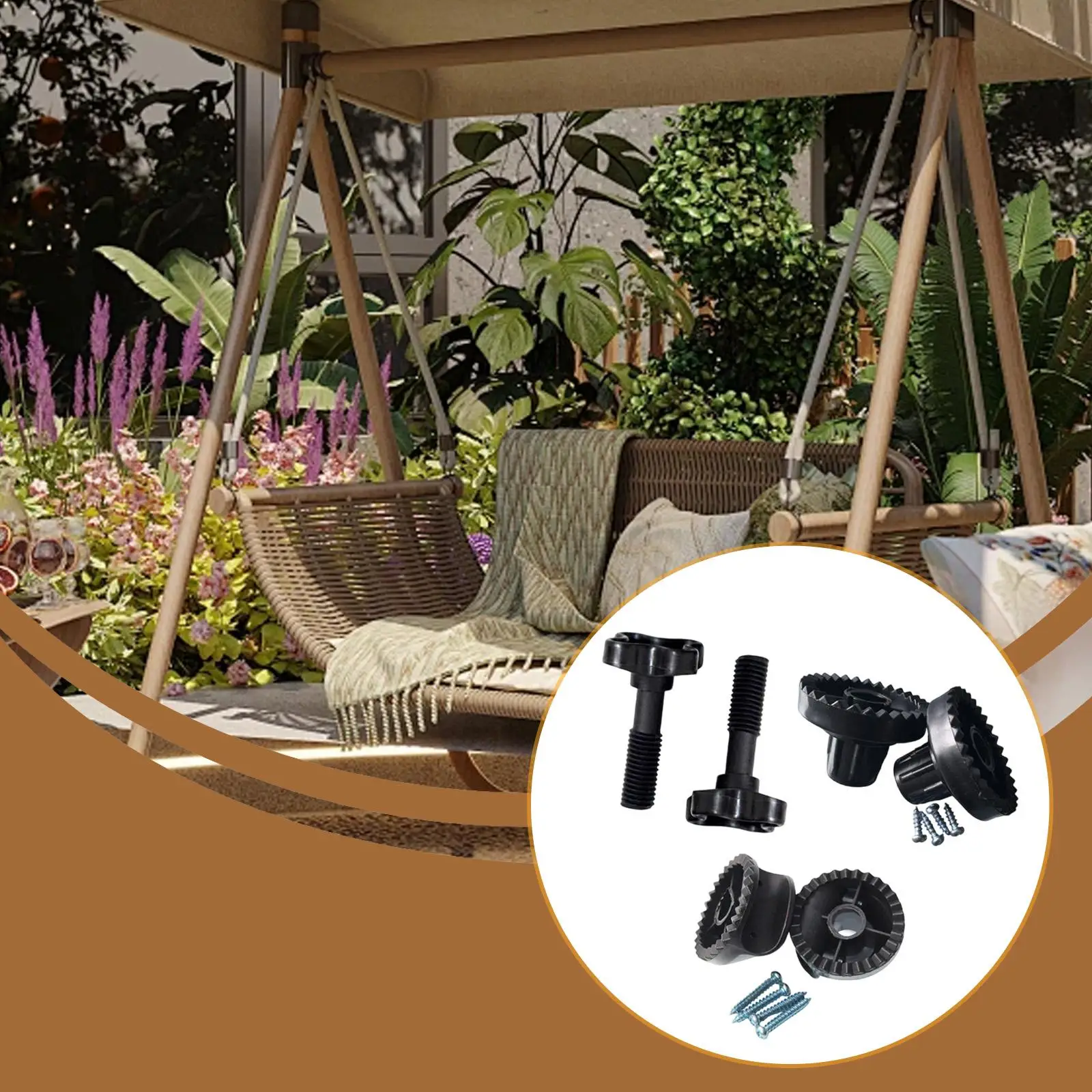 

Комплект крепежных винтов для регулировки трубчатого купольного козырька садовых качелей, для уличных качелей и игровых площадок, полный комплект, распродажа