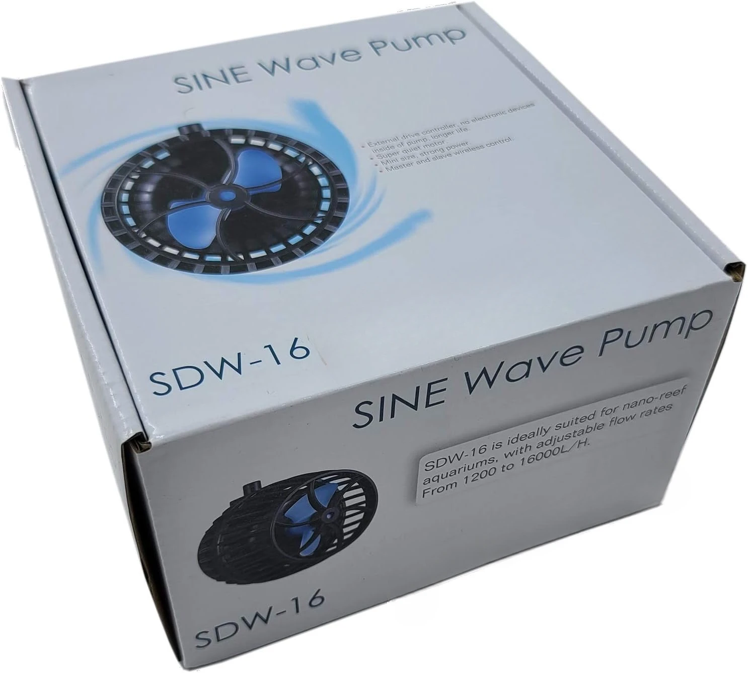 SDW Wave Maker Flow Pump with Controller for Marine Reef Aquarium (SDW-16, 4226GPH)