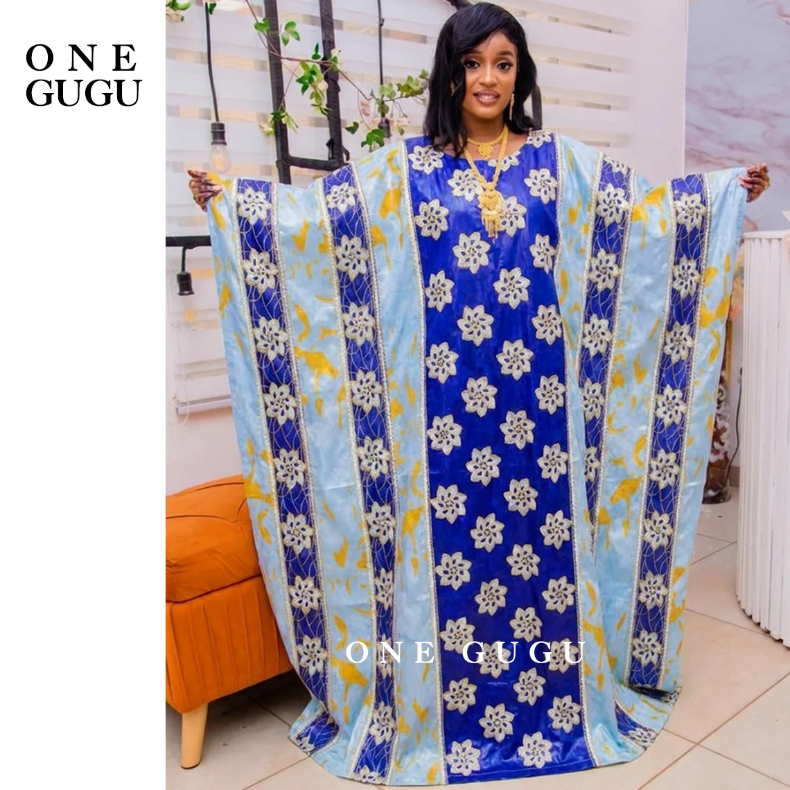 

2026 Brocade Print Bazin Riche Boubou With Gold Line Embroidery Traditional Wedding Dress Origianl Perfumed Dashiki Dresses