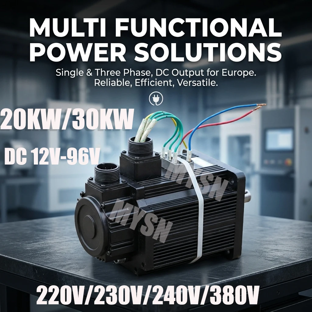 

High Power 20KW 30KW Permanent Magnet Generator 220V 230V 380V Low RPM Alternator DC Output with Variable Speed Motor for Home