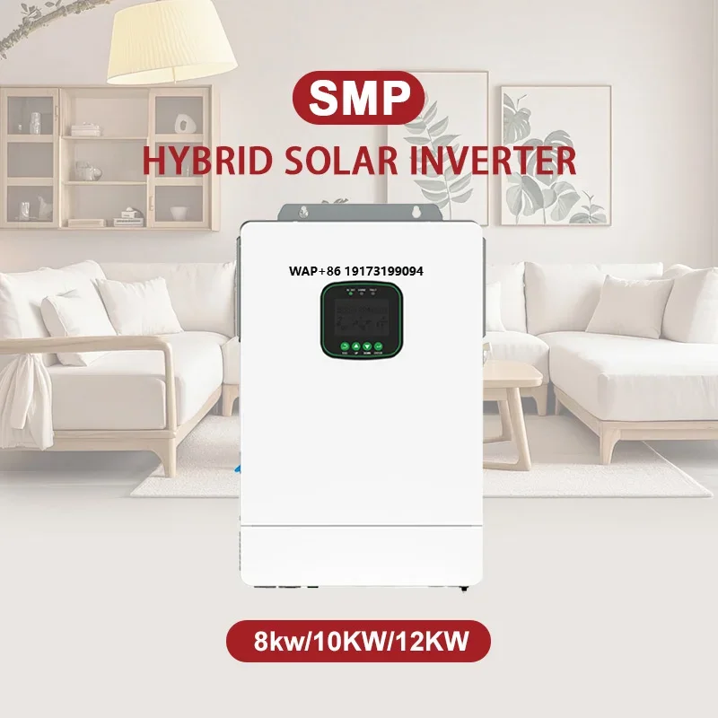 8KW 10Kw 11Kw 12Kw Hybrid Solar Inverter Converter 48v Built-in Pure Sine Wave 220V Off-Grid Photovoltaic Inverter