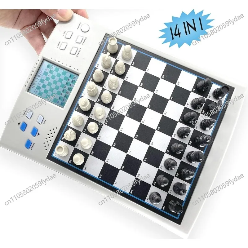 14-in-1 Smart Chess Board: Human Vs. Computer Matches, Two-Player Games, Chess Learning & Practice