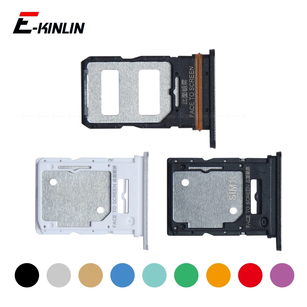 Sim Card Micro SD Card Tray Socket Holder Slot Container Connector For XiaoMi Mi 11i 11 Lite 5G NE Parts