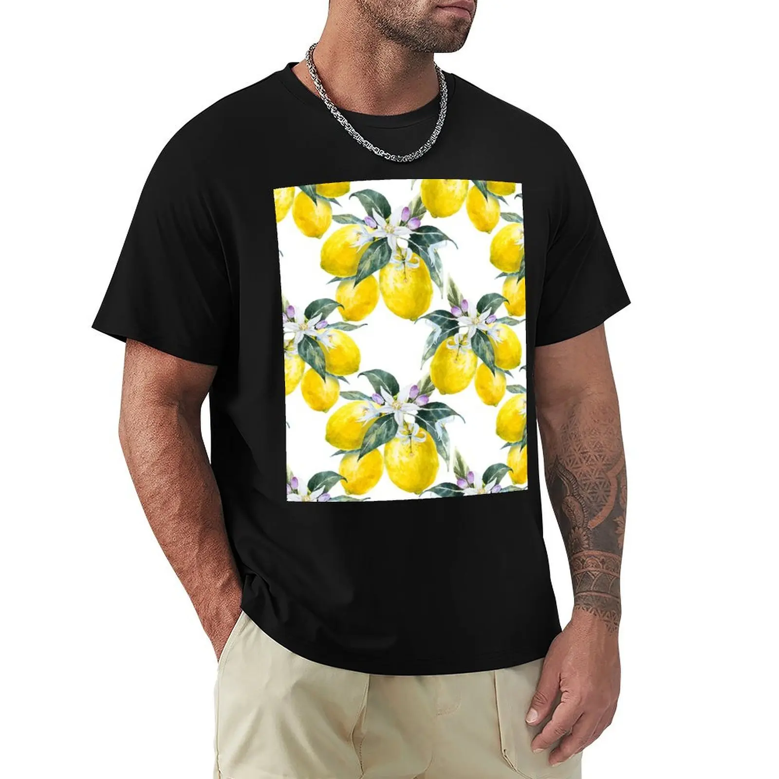 French Citron (Lemon) Design - A Fresh Lemon Scented print - Popular on the Mediterranean T-Shirt
