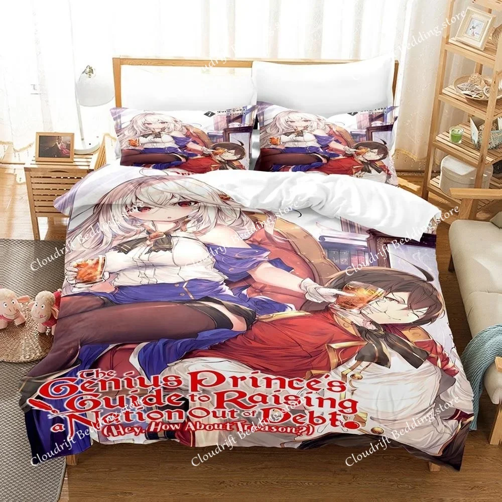

3D Printing Anime The Genius Prince's Bedding Set Single Twin Full Queen King Size Bed Set Adult Kid Bedroom Duvet Cover Sets