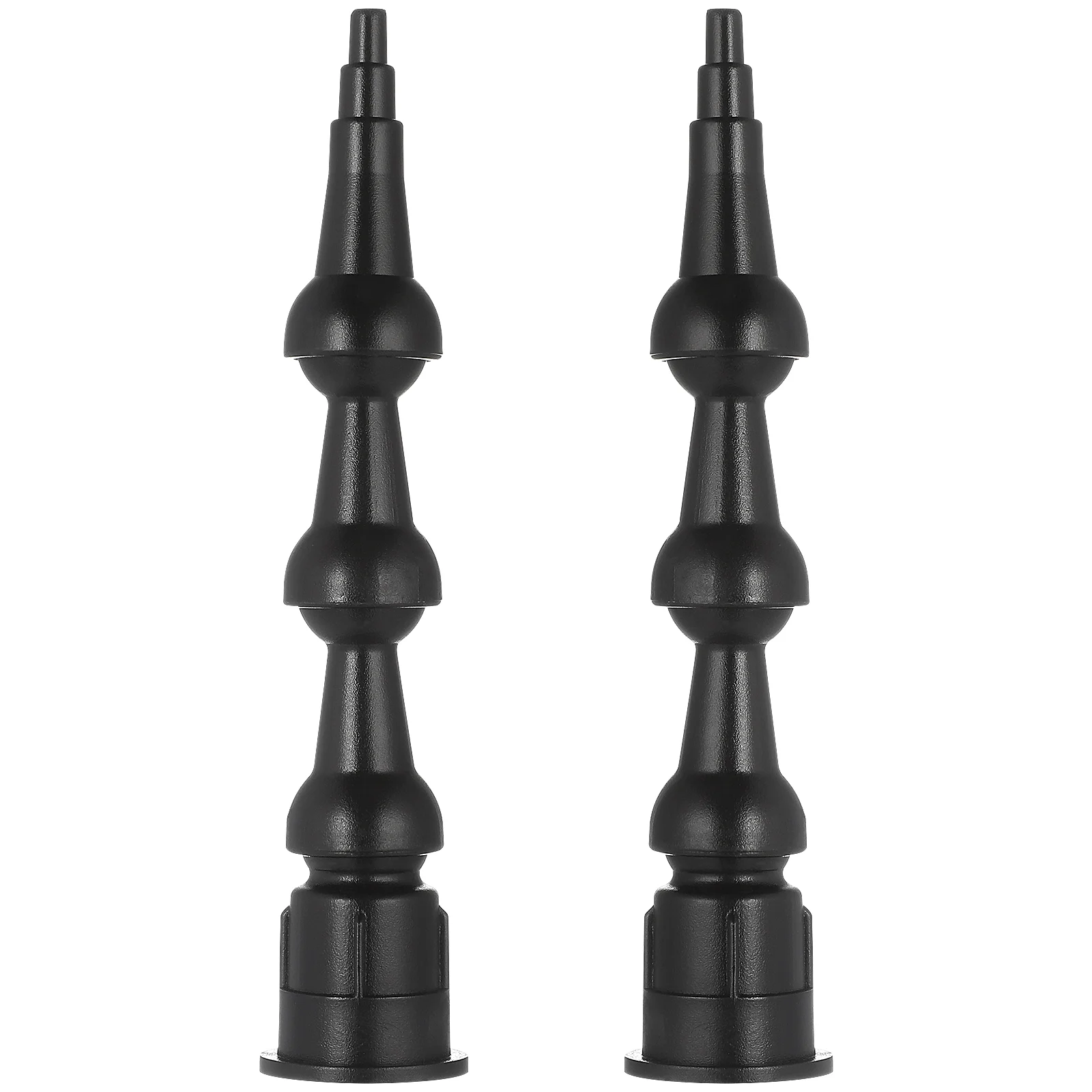 

2 Pcs Universal Pointed Mouth Caulking Nozzles 1cm Thread 360 Degree Rotatable Tips ABS Grout Tool For Corners