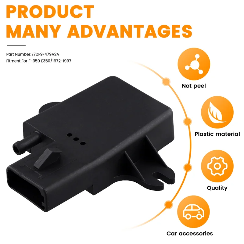 A03Z-E7DF9F479A2A Intake Pressure Sensor Fuel Injection Manifold Pressure Sensor For Ford F-350 E350 Lincoln 1972-1997