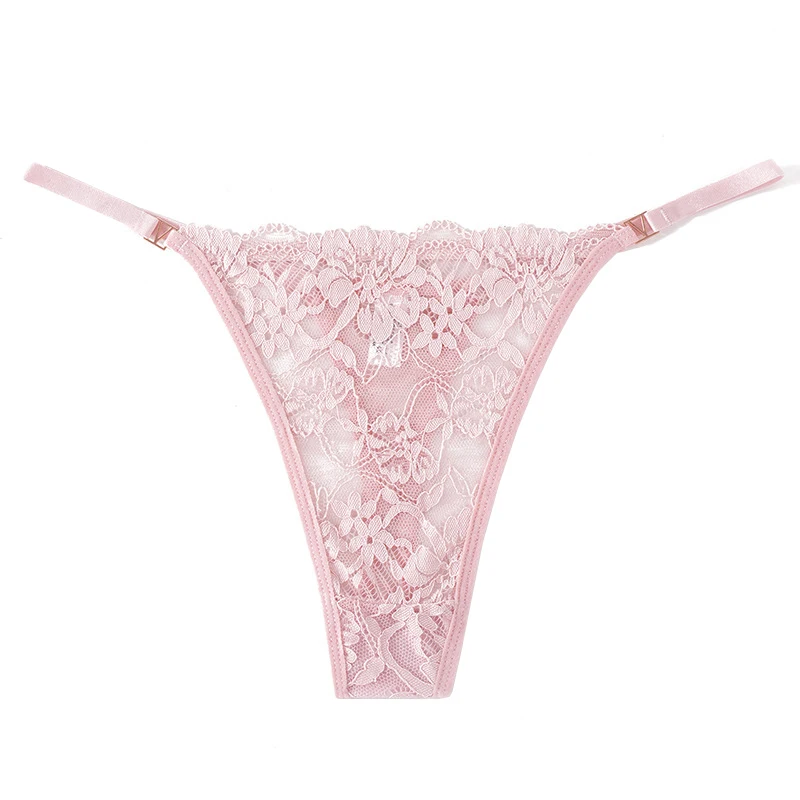 

Женские трусики-стринги из прозрачной сетки с низкой посадкой, дышащие, бесшовные, с цветочной вышивкой