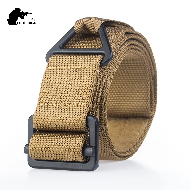 Ceinture tactique en Nylon véritable, 4.5cm, boucle en alliage unisexe, haute qualité, décontractée, pour l\'entraînement militaire, B1F101