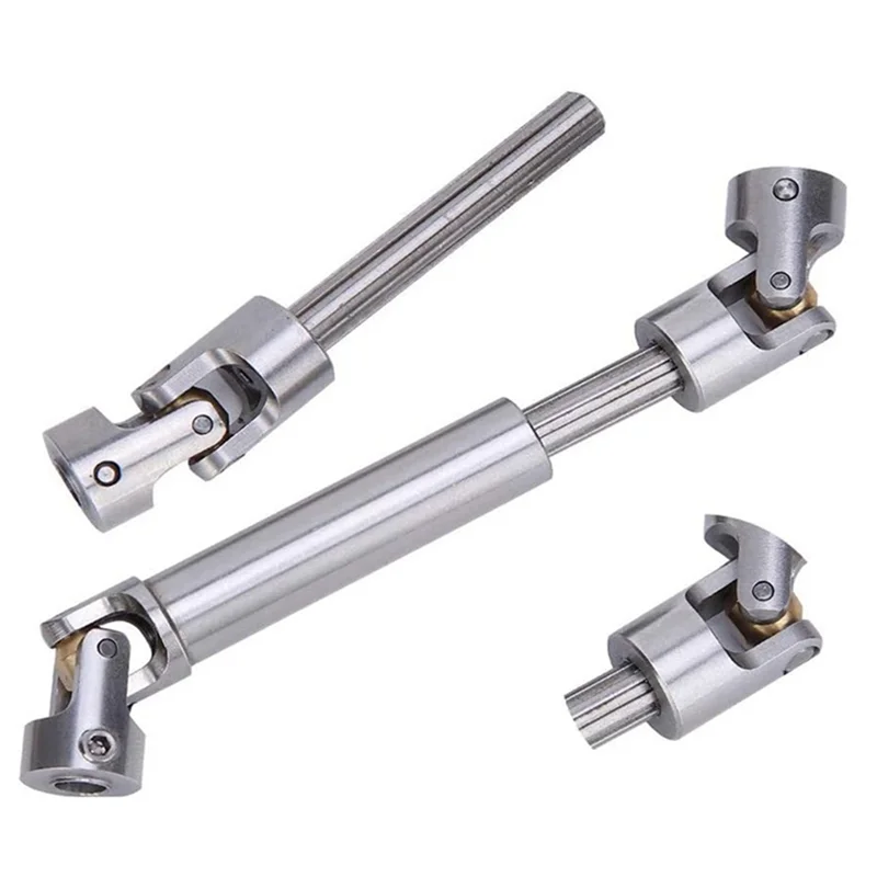 WOWFU-Silver Longitudinal Drive Shaft For SCX10 90046 TRX4 And Other 313MM Wheelbase Hill Climbing Vehicles