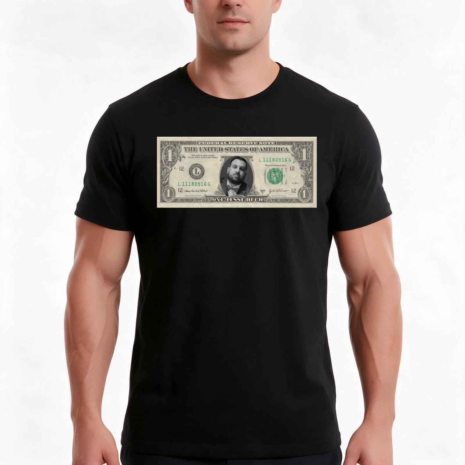 Jesse Buck T-Shirt, Summer Casual Cotton Tee, Oversized Streetwear Tops, Vintage Graphic Print, Loose Fit Short Sleeve