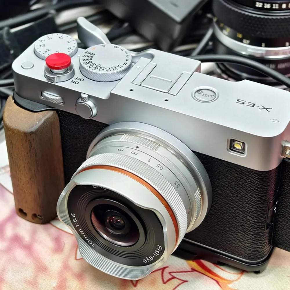 Thumbs-up-Griff für Fuji X-E5 XE5 Kamera Fujifilm Schwarz Rot Aluminium Blitzschuh-Griff
