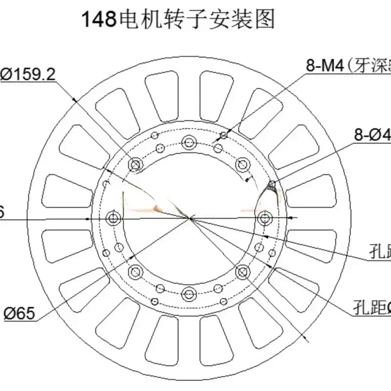 14810 Große Hohlwelle 700 W Ultra-Low-Speed-Disc Bürstenloser Gleichstrommotor Flacher dünner Motor + Treiber Heiße Verkäufe