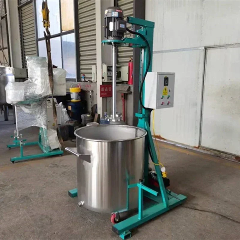 Small disperser movable electric lift, experimental small high-speed disperser