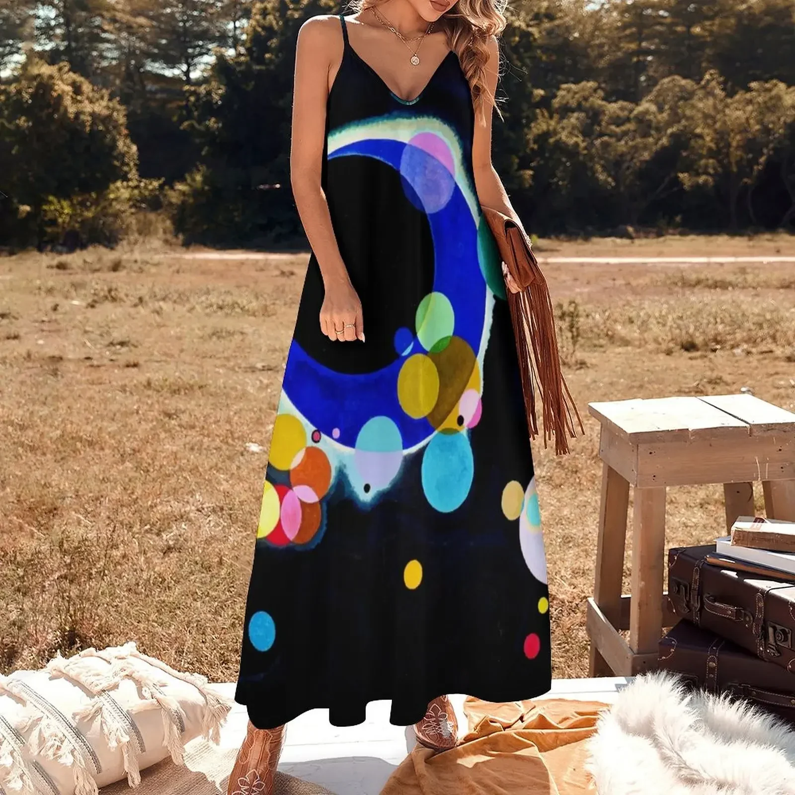 Several Circles Wassily Kandinsky Abstract Art Sleeveless Dress women formal occasion dresses sexy short dresses daring Dress