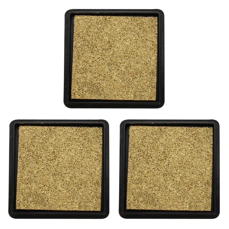 3X Ink Pad Stamp Pad For Wedding Letter Document Gold