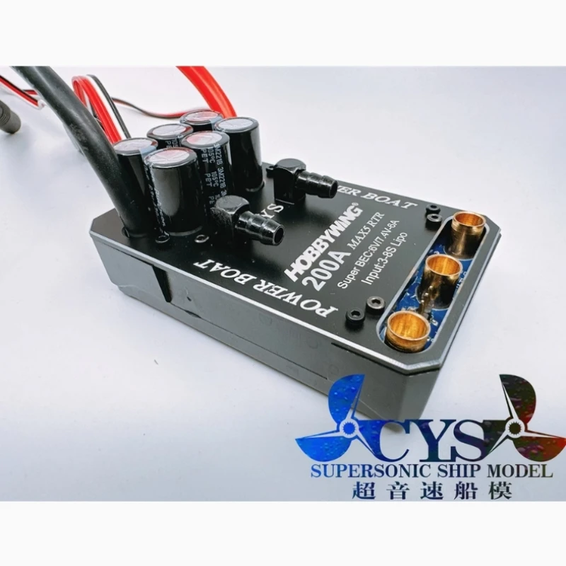 CYS Max5 3-8S 200A Electric Speed Controller ESC Speed Regulator with Water Cooling Plate for RC boat