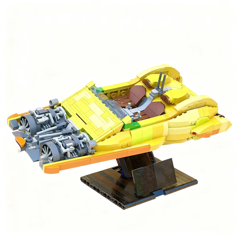 

872PCS MOC Space War XJ 6 Airspeeder Collection Model Fighter DIY Creative Ideas Child Toy Assembly Puzzle Gift Birthday Custom