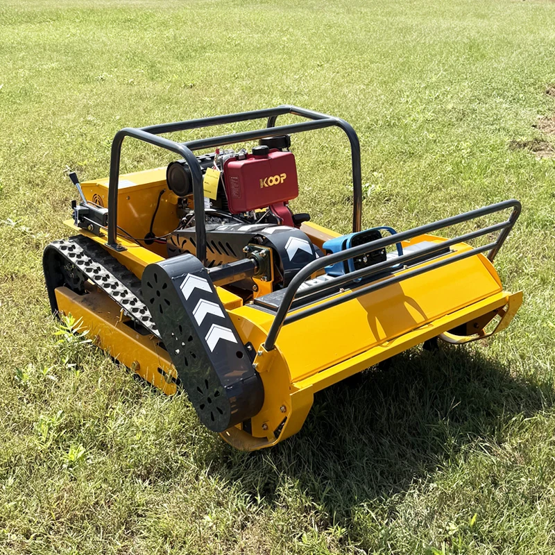 Tosaerba personalizzato Farm Flail 800mm 1000mm 1200mm RC Home Robot Crawler Tosaerba per il taglio dell'erba