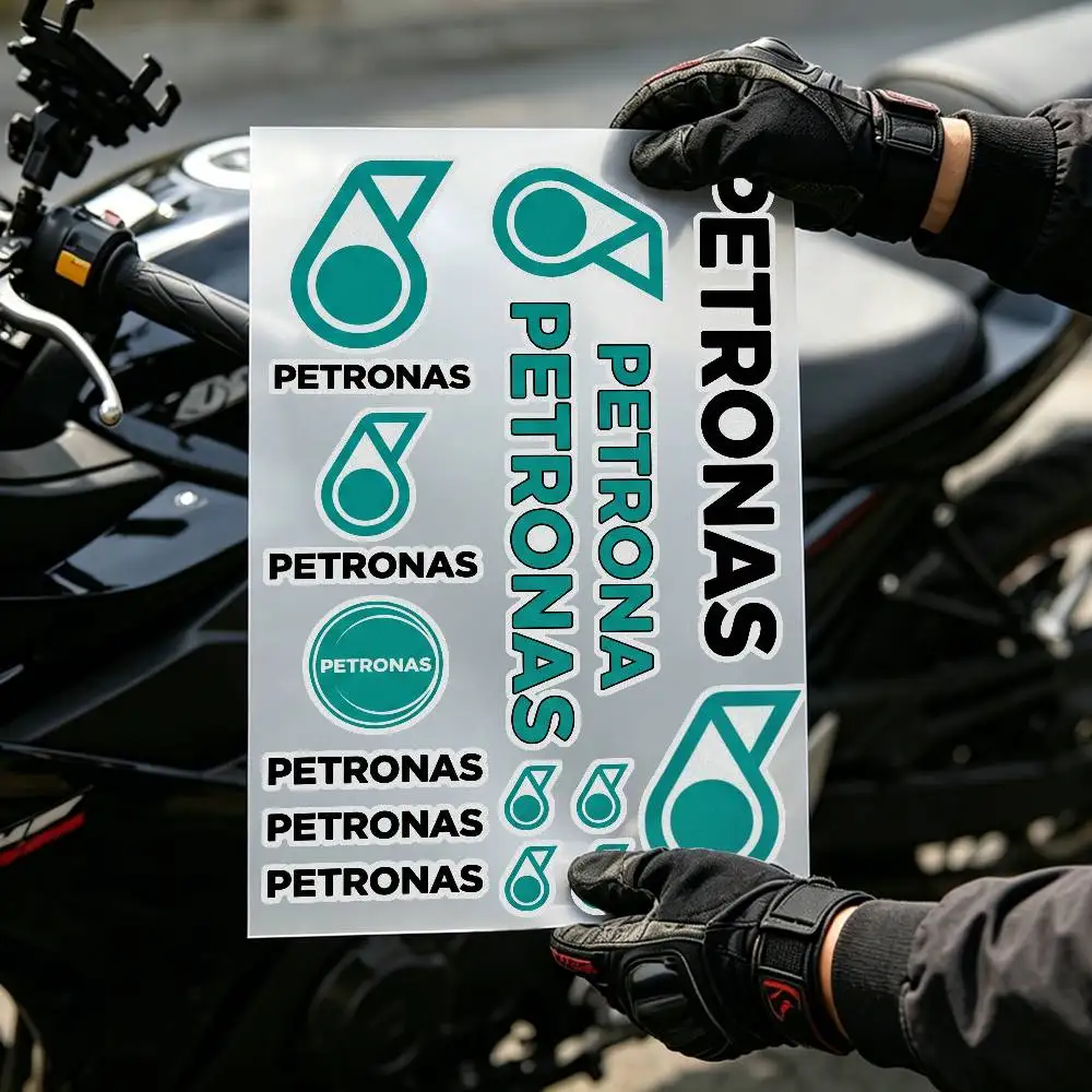 For PETRONAS Reflective Sticker  Car Rim Helmet Motorcycle Bike  High Glow at Night  Safety Protection