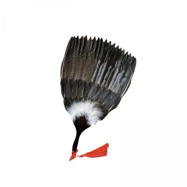 Chinese Summer Feather Fan Portable Handheld Zhuge Liang Style Traditional Chinese Fan for Dance Weddings Decor