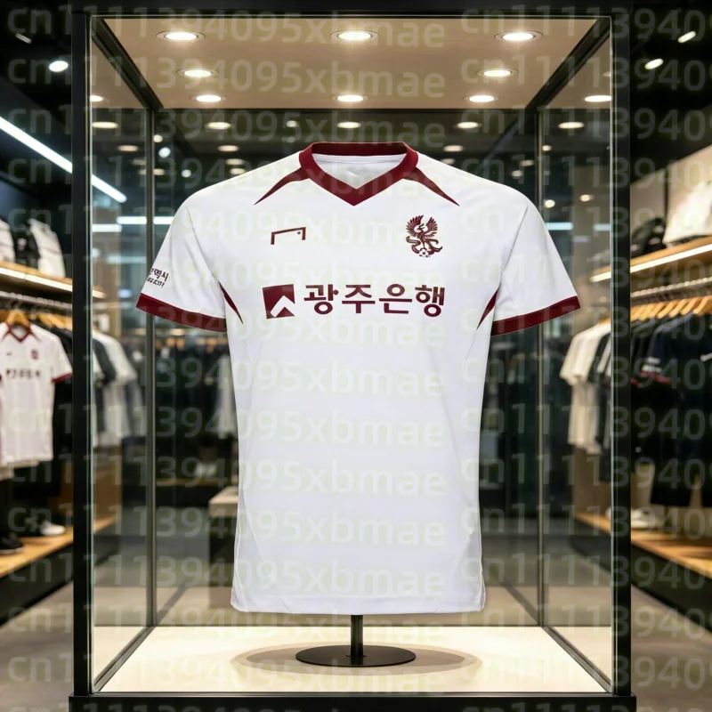 2026 Latest Men & Women's Gwangju FC Soccer Jersey Short-Sleeve Fashion Breathable Oversized T-shirt for Sports Family Kids Tees