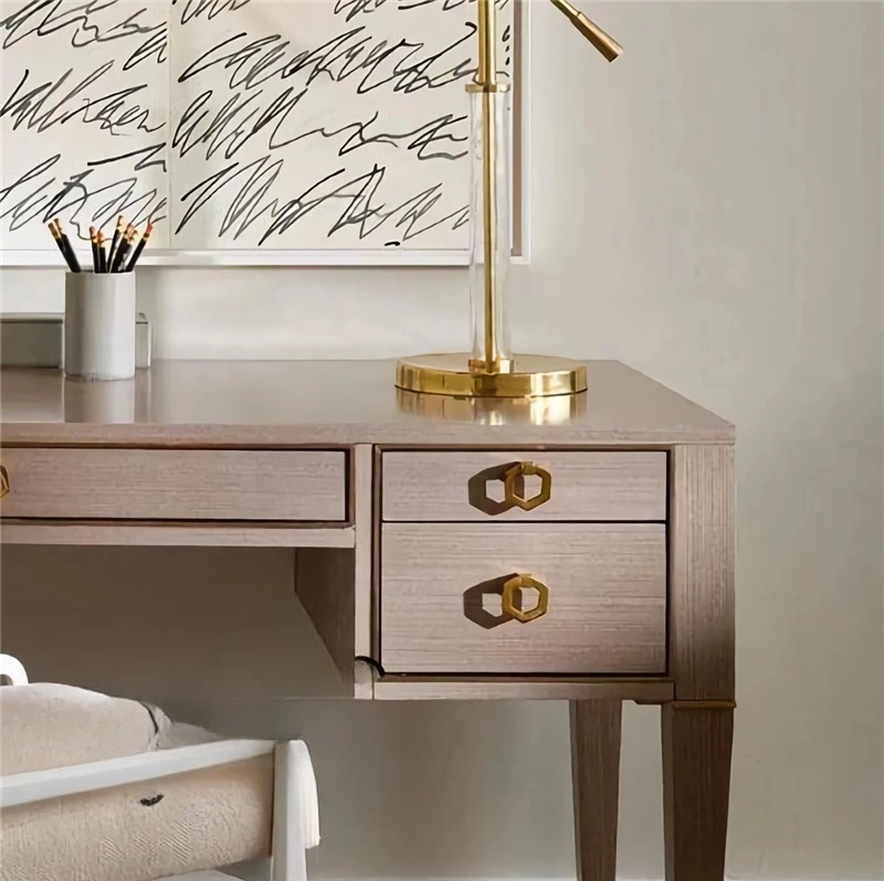 light luxury desk modern simple solid wood home office writing desk computer desk