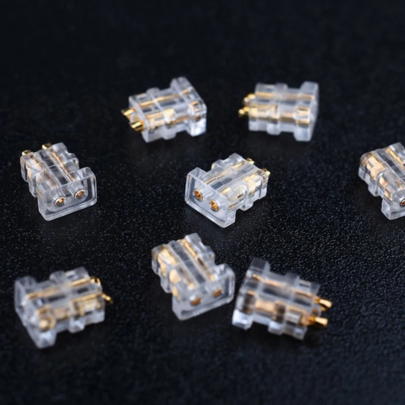 2 pcs 0.78 double pin 1964 socket female diy custom high-end headphone cable accessories pin plug