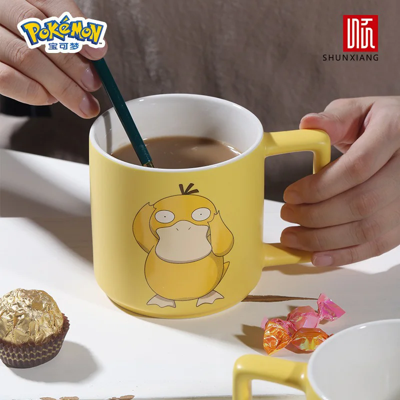 SHUNXIANG Pokémon sous licence Psycanard tasse 350ml dessin animé tasse en céramique petit déjeuner lait café tasse authentique Anime Drinkware tasses d'eau