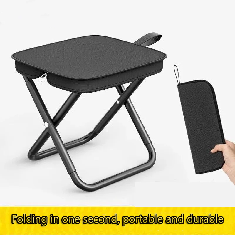 Portable multifunctional outdoor picnic camping folding chair, ultra light fishing stool, travel stool, fishing accessories