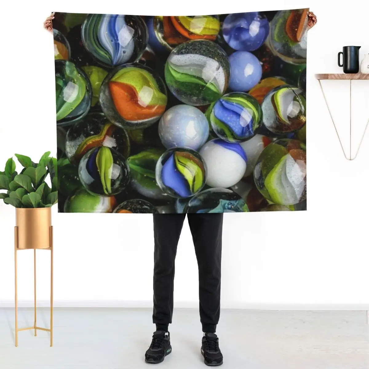 Marble Madness Throw Blanket For Sofa Thin valentine gift ideas Stuffeds Beautifuls Luxury Luxury Brand Blankets
