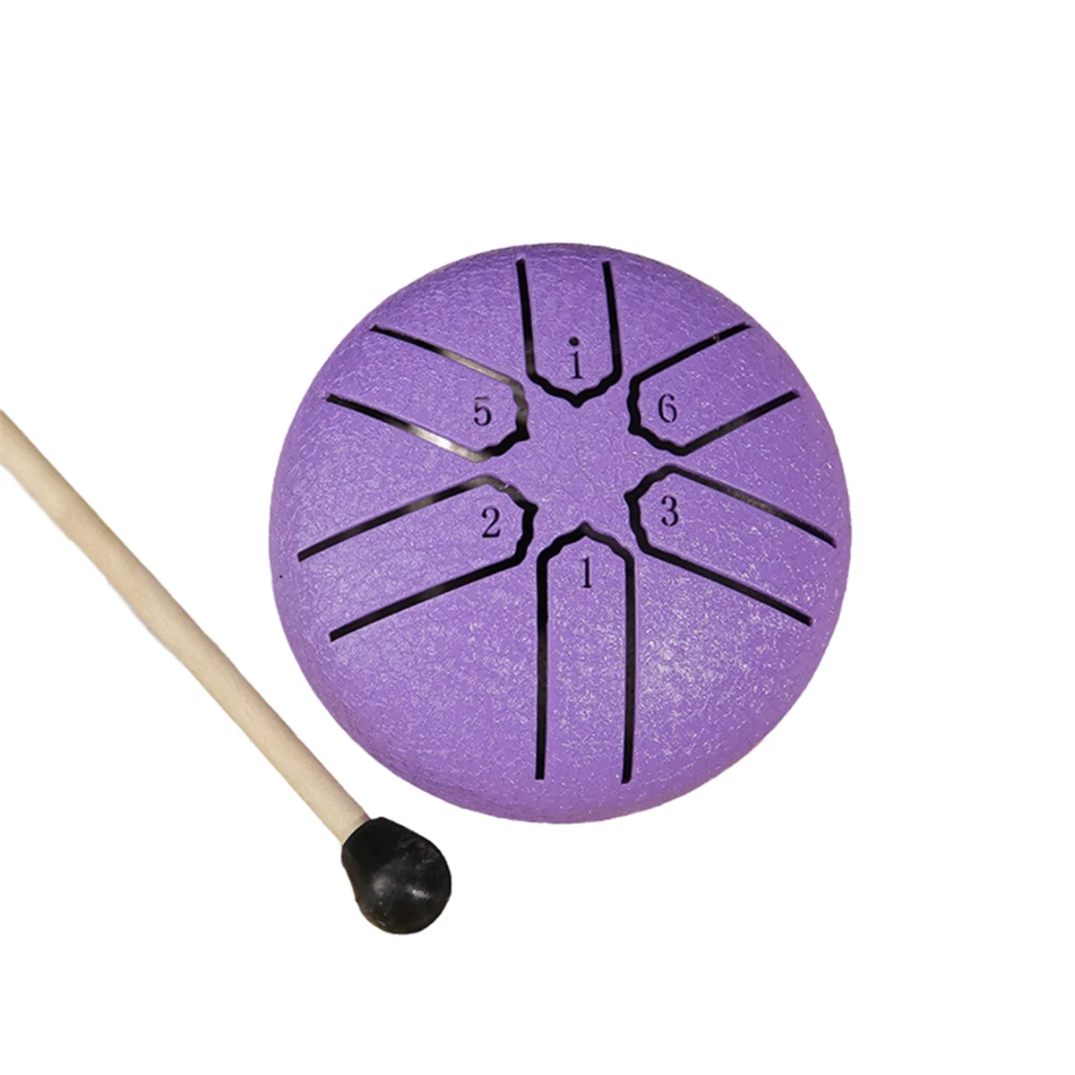 Tambor de lengua de acero de 3 pulgadas y 6 tonos, Mini tambores de mano con baquetas, instrumentos musicales de percusión, accesorios de tambor E