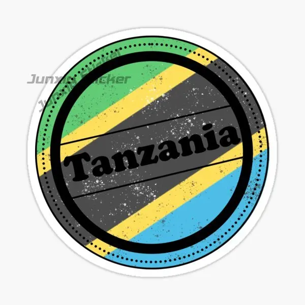 

TANZANIA ZANZIBAR Flag National Emblem Vinyl Self-adhesive Car Sticker Landscape Decal