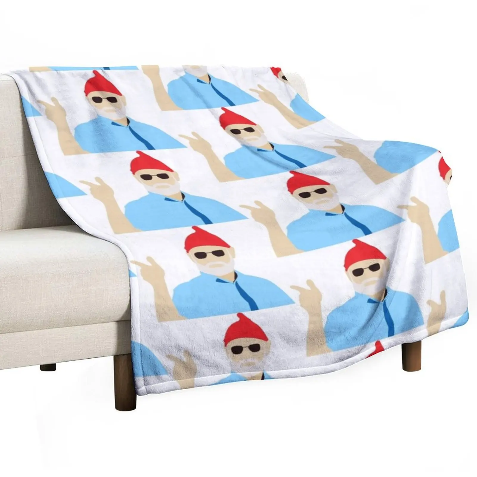 

Steve Zissou - The Life Aquatic - Wes Anderson Throw Blanket Fashion Sofas Plush Luxury Throw Blankets