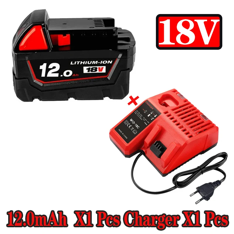 

Сменный литиевый аккумулятор для Milwaukee M18, 18 в, 9, 0 Ач, 12 Ач, аккумулятор для Milwaukee M18 48-11-1815, 48-11-1850, 2604-22