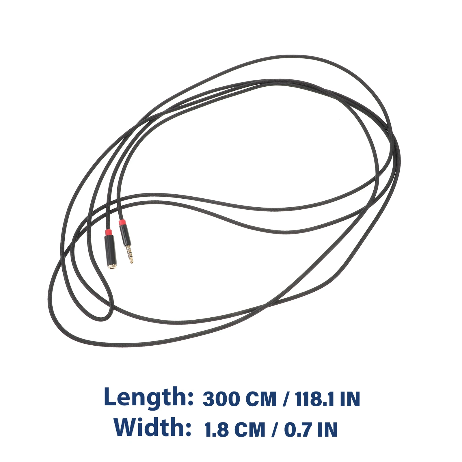 

Audio Line Male To Female 3.5 Mm Audio Cable Extension Cable Black Nylon Gaming 3.5mm Male Female Stereo Connector Zero