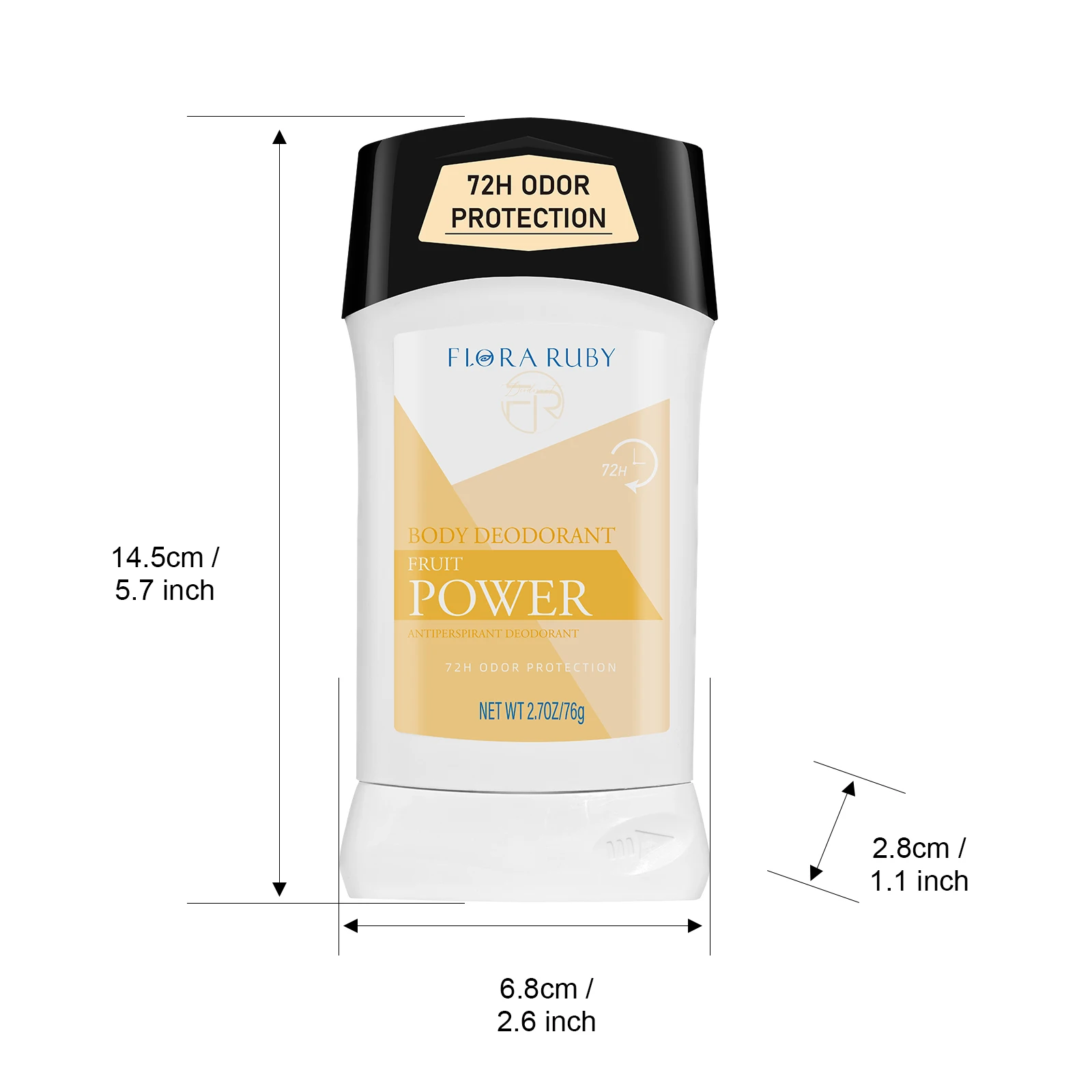 72 uur anti-transpirant deodorant, unisex geuren ontgeuren en zweet, zacht voor de gevoelige huid, langdurig verfrissend lichaamsgeur verwijderen