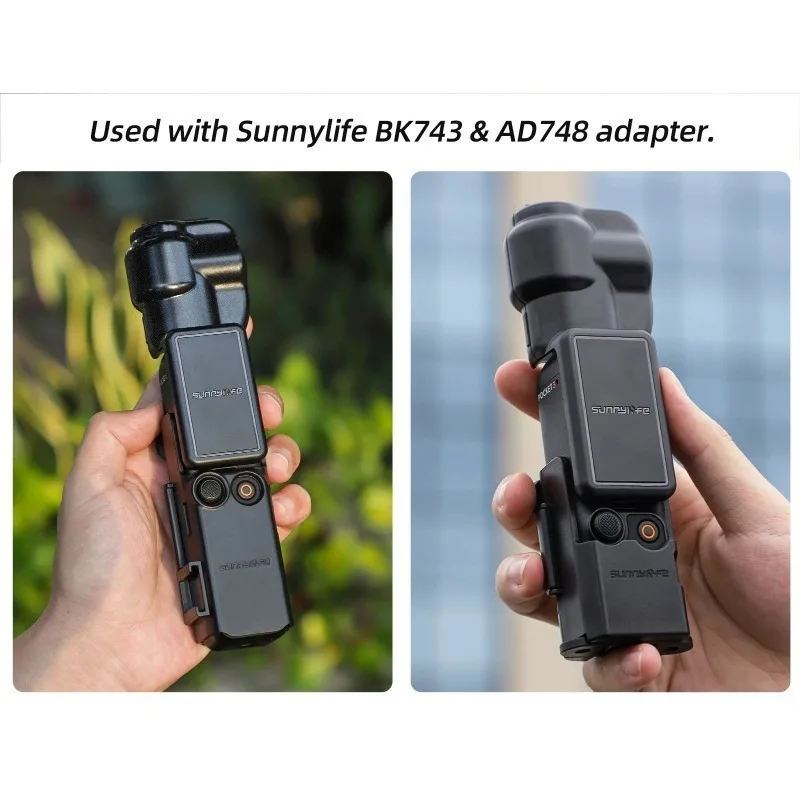 Sunnylife-Protecteur de cardan en plastique pour DJI Osmo Pocket 3, capuchon d'appareil photo, étui de protection, déterminer la boîte à cardan, accessoires