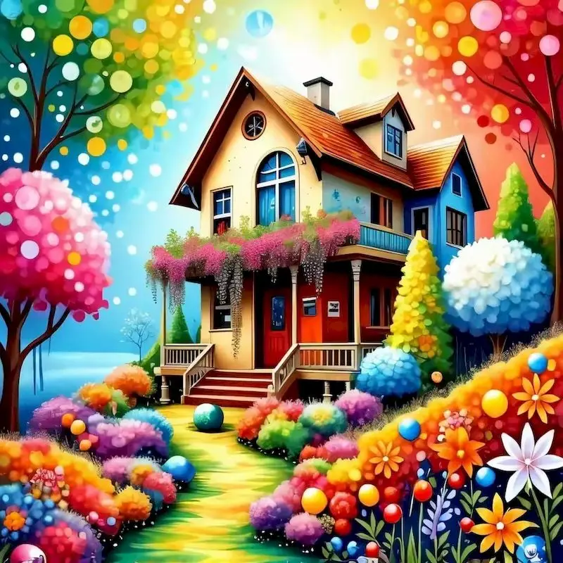GATYZTORY 5D Diamant Malerei Blume Diamant Mosaik Landschaft Voll Platz Stickerei Bild Strass Wohnkultur