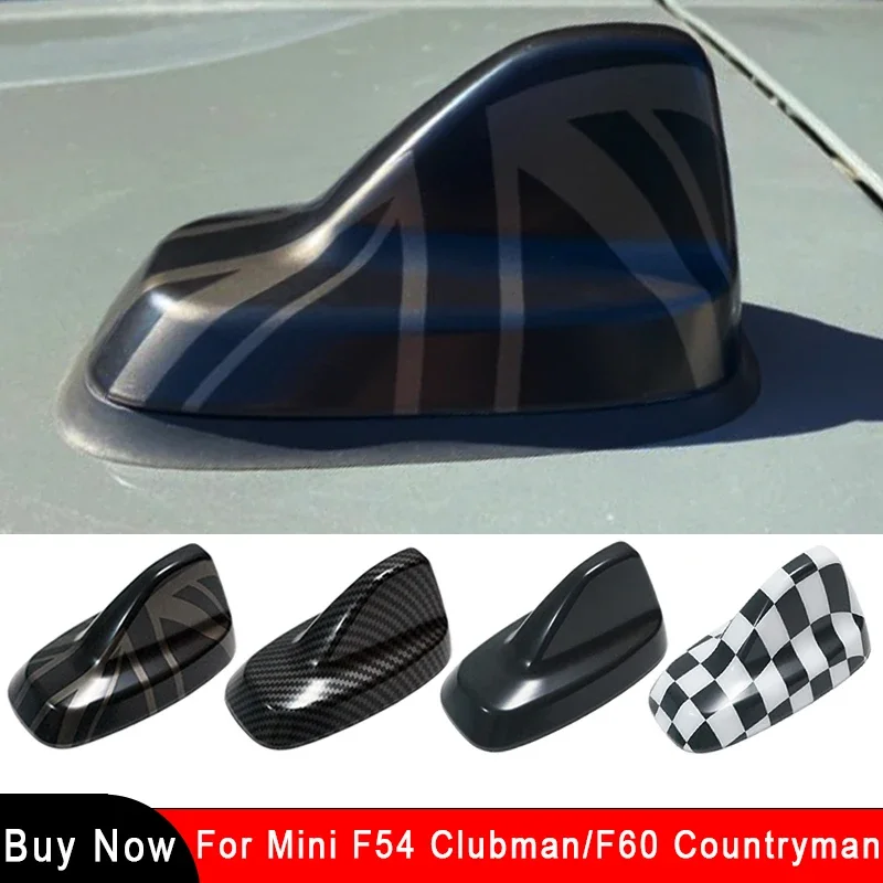 The Black Flag Car Exterior Trim Antenna Cover Sticker For MINI Cooper F54 Clubman F60 Countryman Car-Styling Accessories