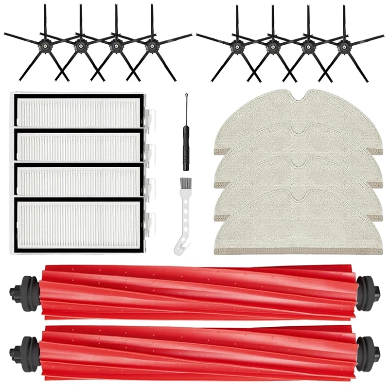 

ABUD-Replacement Parts For Roborock Q7,Accessories Kit For Roborock Q7 / Q7+/Q7 Max/Q7 Max+ Vacuum Cleaner Roller Brushes