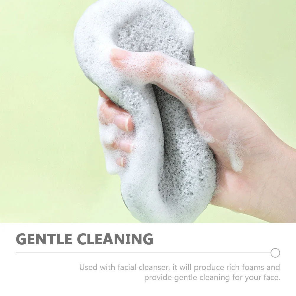 4Pcs Face Cleaning Durable Soft Facial Washing Sponges Makeup Removal Pads Sensitive Skin Care Tools Cleaning Facial Pad