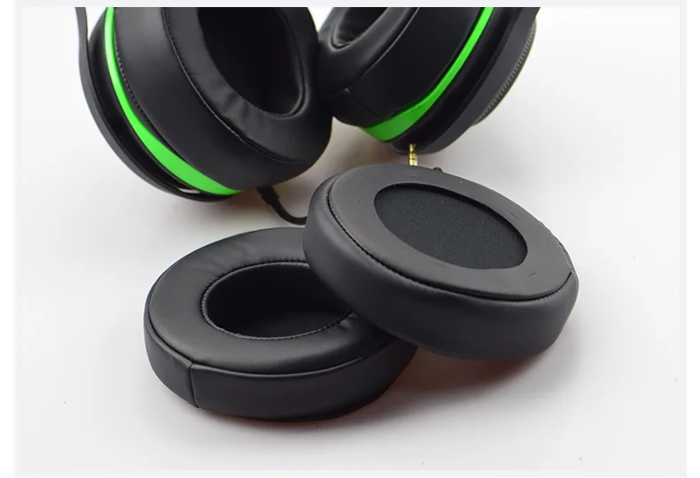 YAYINCC Leder-Ohrpolster mit Schnalle für Razer Ares ManO 'War 7.1 Overwatch Kopfhörer, Ersatz-Ohrpolster für Headsets – Detail 2