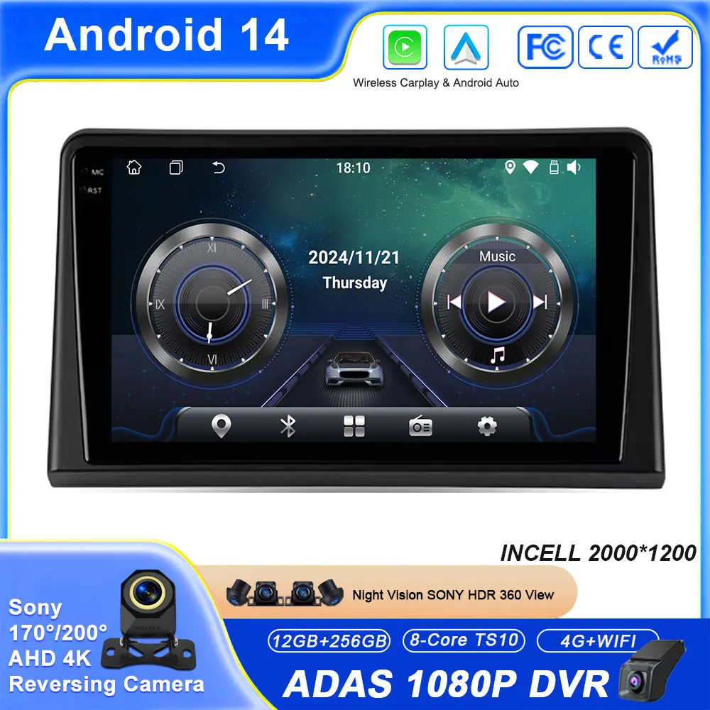 

Автомобиль для Hyundai Sonata 7 LF 2017-2019, Android, авто радио, стерео головное устройство, мультимедийный плеер, GPS-навигация, Carplay без 2din DVD